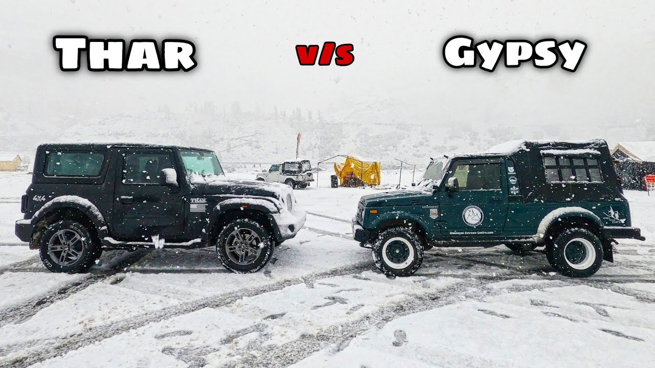 Thar vs Gypsy in Snow | Which perform better