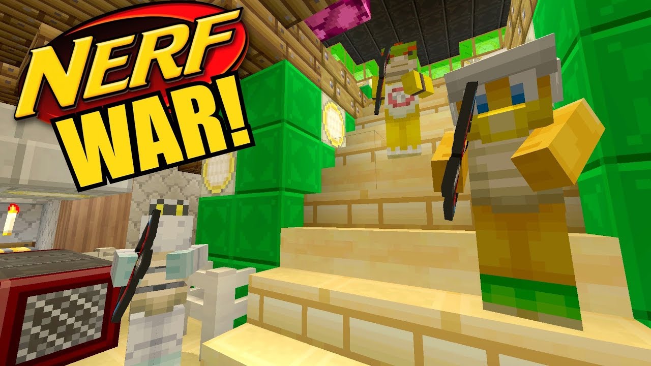 Minecraft Switch - Nintendo Fun House - NERF WAR 3! [GONE VIOLENT!] [140]