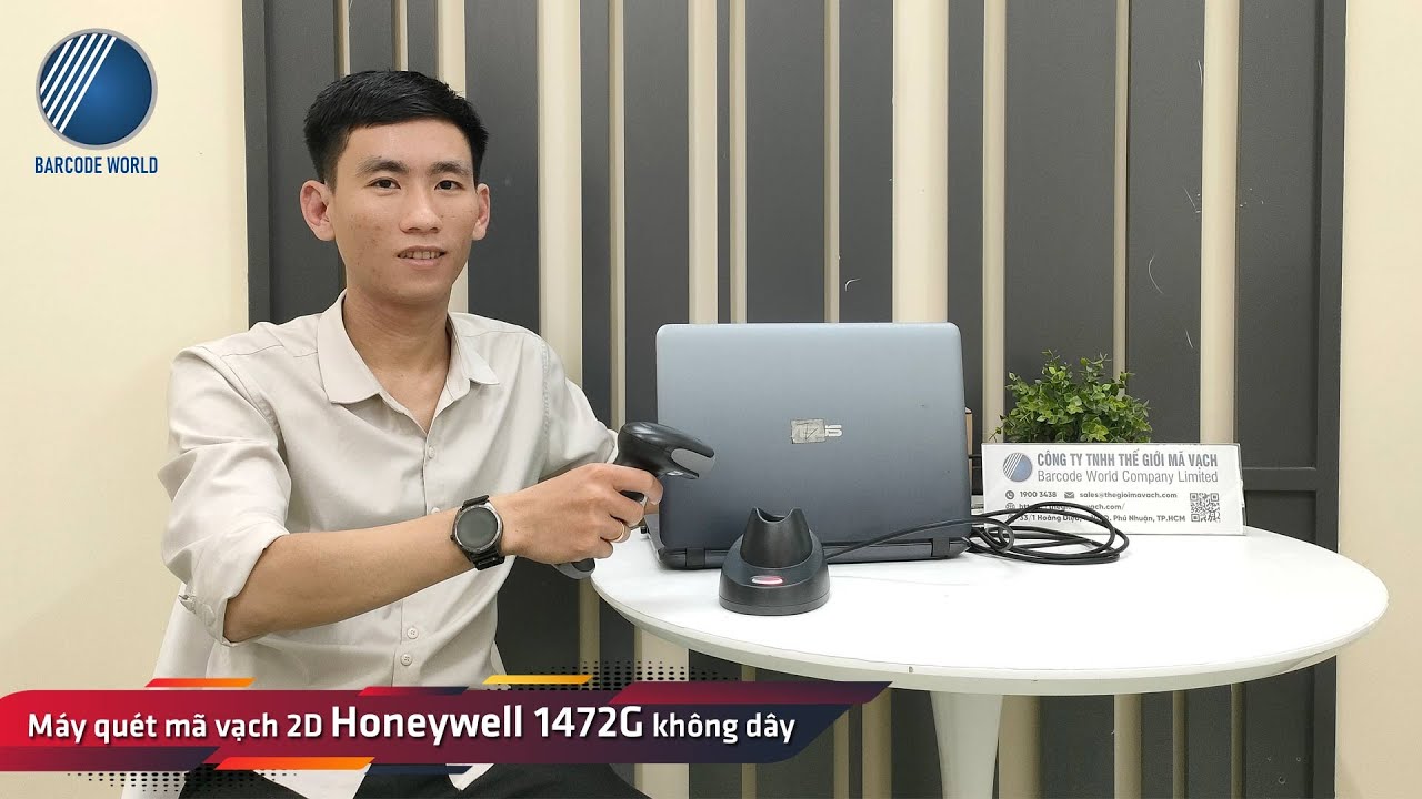 Review máy quét mã vạch 2D Honeywell 1472G không dây (10m, 70 cm/giây) - Thế Giới Mã Vạch