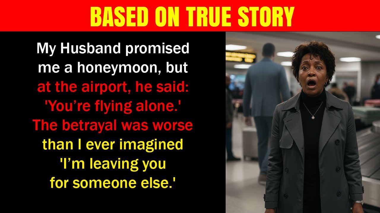 My husband promised me a honeymoon, but at the airport, he said: 'You’re flying alone.'