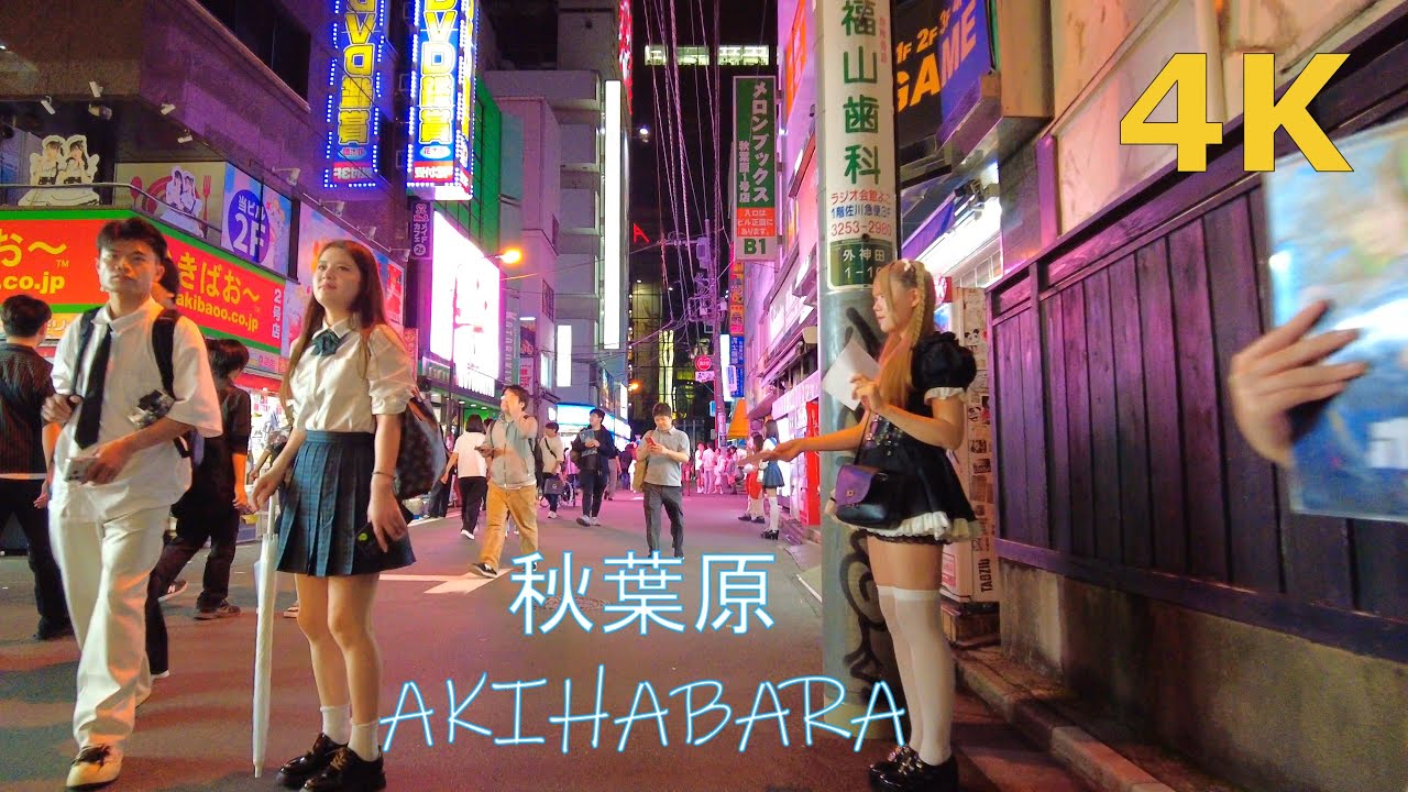 【4k】休日の夜、秋葉原を散歩🧸Tokyo walk-Akihabara