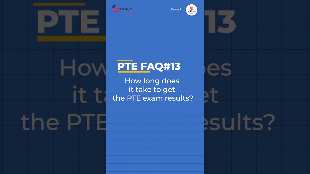 How long does it take to get the PTE exam results?  #ptetutorials #shorts #englishtest #pte #pteexam