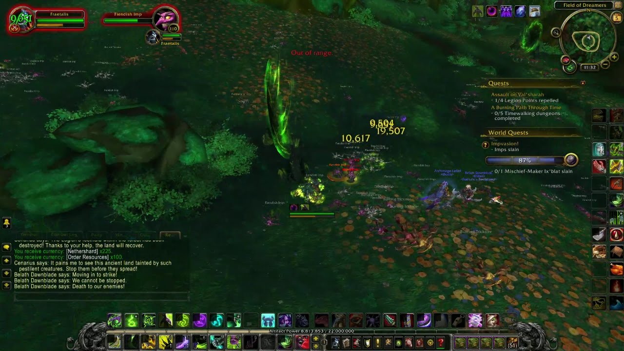 World of Warcraft Impvasion! Legion Assault Val'sharah World Quest Guide
