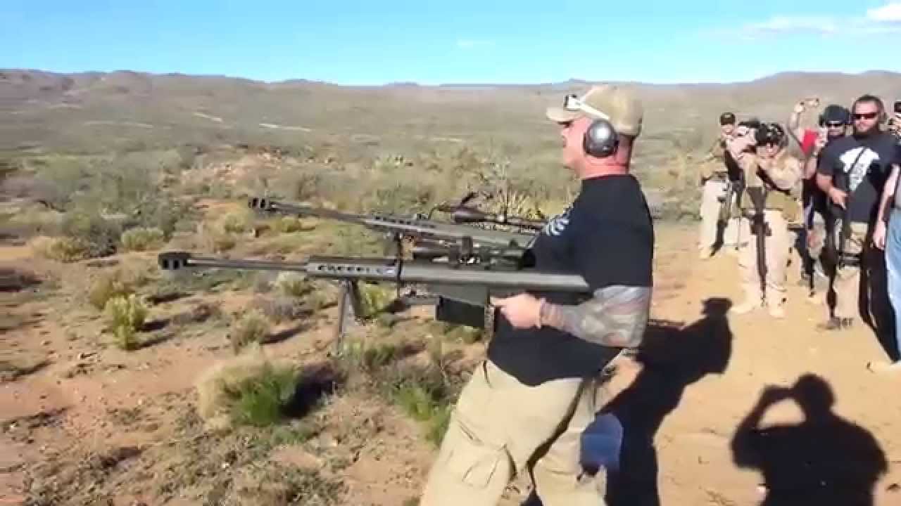 Shooting Two Barrett 50BMG Rifles!!!