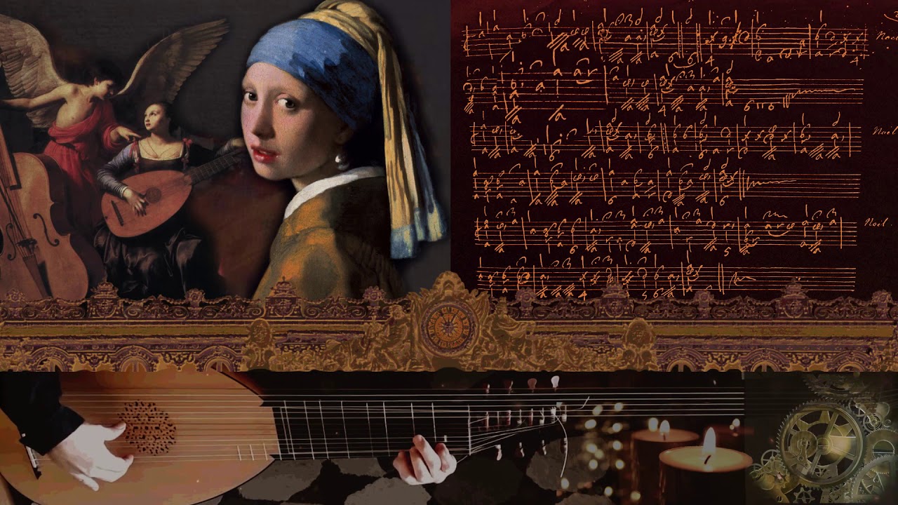 Trois Noëls de Mr de Visée on théorbe des pieces