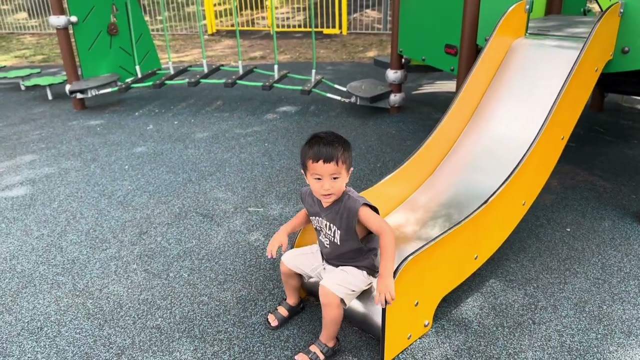 Kaiden found a new playground.