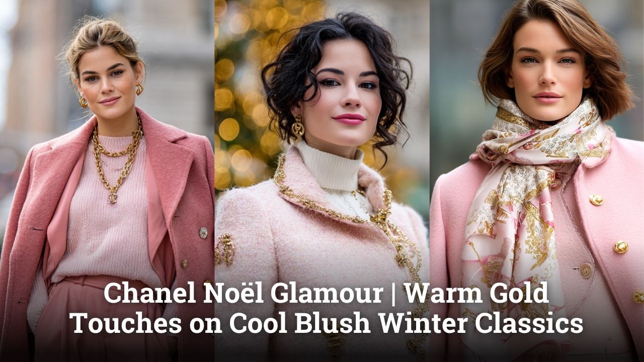 Chanel Noël Glamour | Warm Gold Touches on Cool Blush Winter Classics