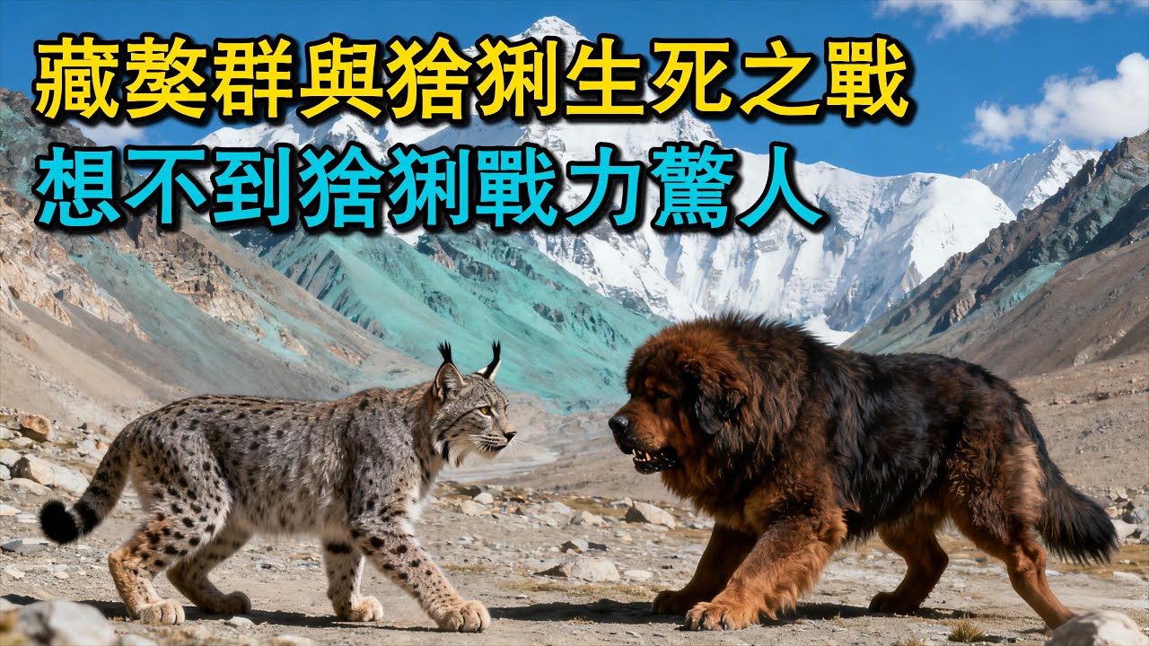 藏獒群與猞猁生死之戰，想不到猞猁戰力驚人！藏獒是狗界重量級選手，忠誠勇猛的守護者！藏棕熊頻繁下山騷擾牧區，藏獒群決戰藏棕熊！