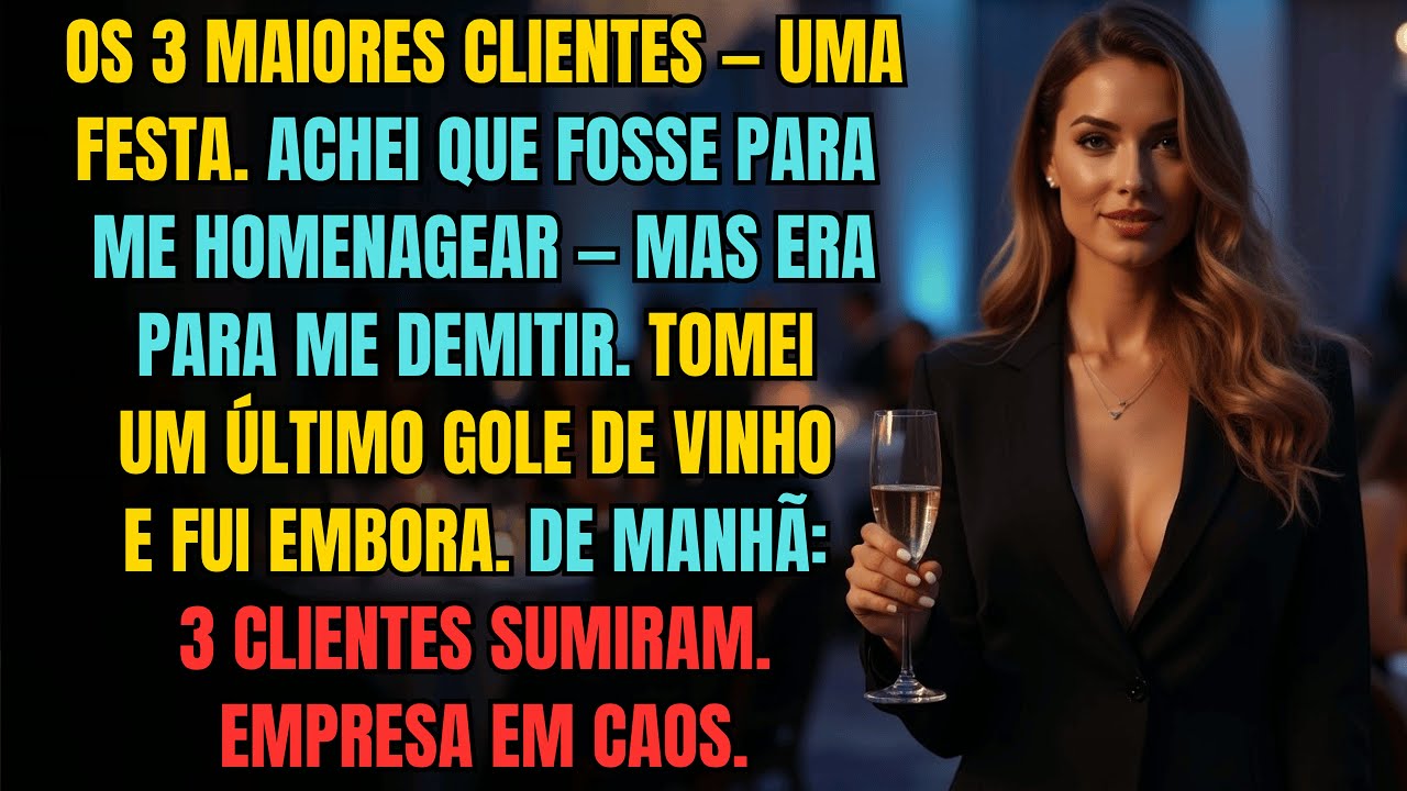 Chefe Me Demitiu Na Festa De Honra Após Eu Conquistar Três Grandes Clientes  Eles Sumiram De Repente