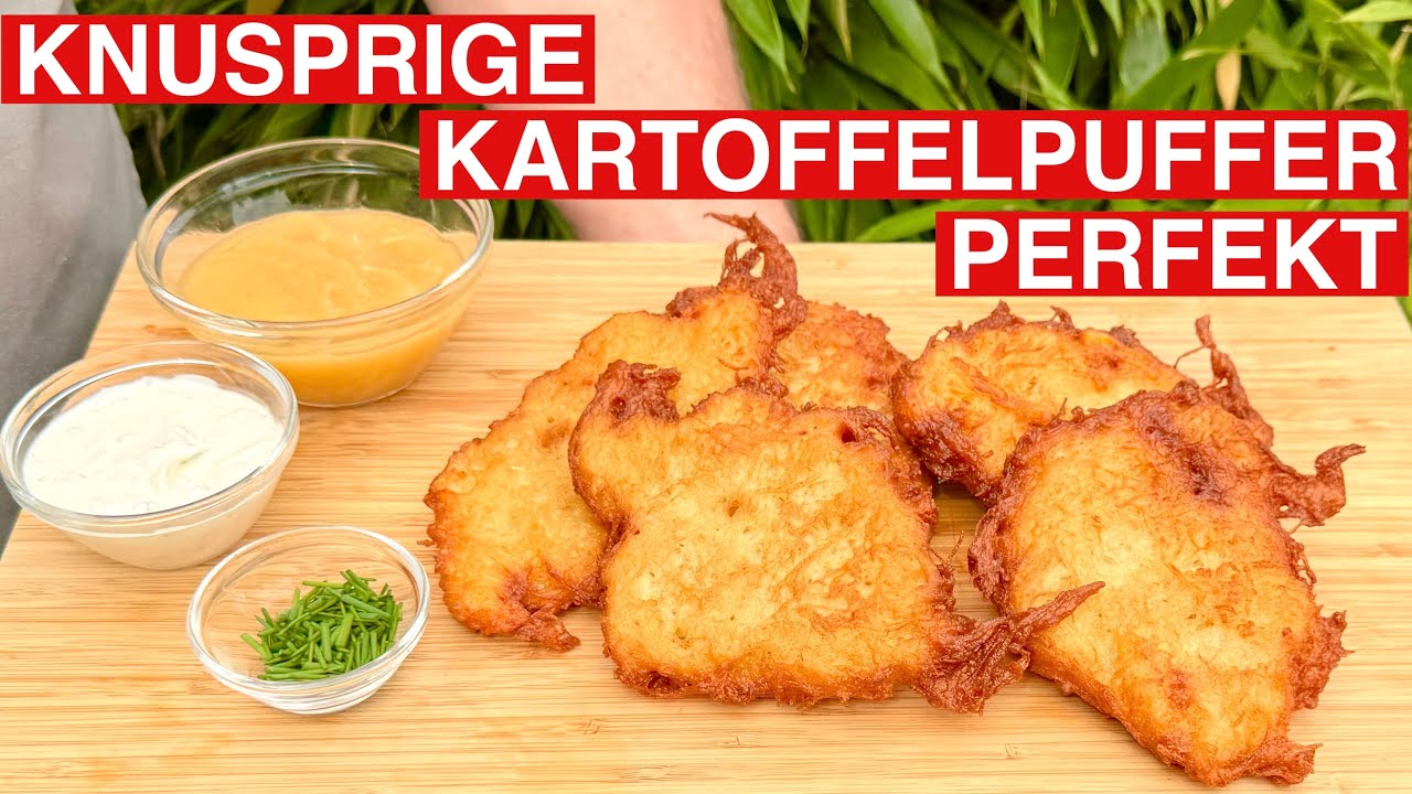 🔥 GRILLBLITZ: Die besten Reibekuchen selber machen Rezept Kartoffelpuffer Reibeplätzchen wie bei Oma