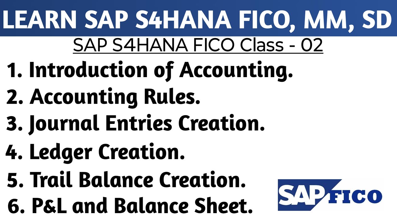 Basics of Accounting for SAPFICO | SAP S4HANA FICO Tutorials #sapfico #sapficotutorial