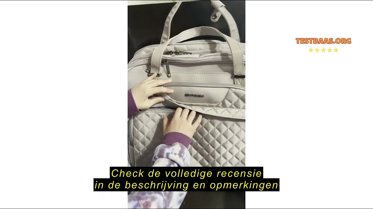 Review EMPSIGN Rollende laptoptas voor dames met wielen, rollende aktetas voor vrouwen, past tot 15,