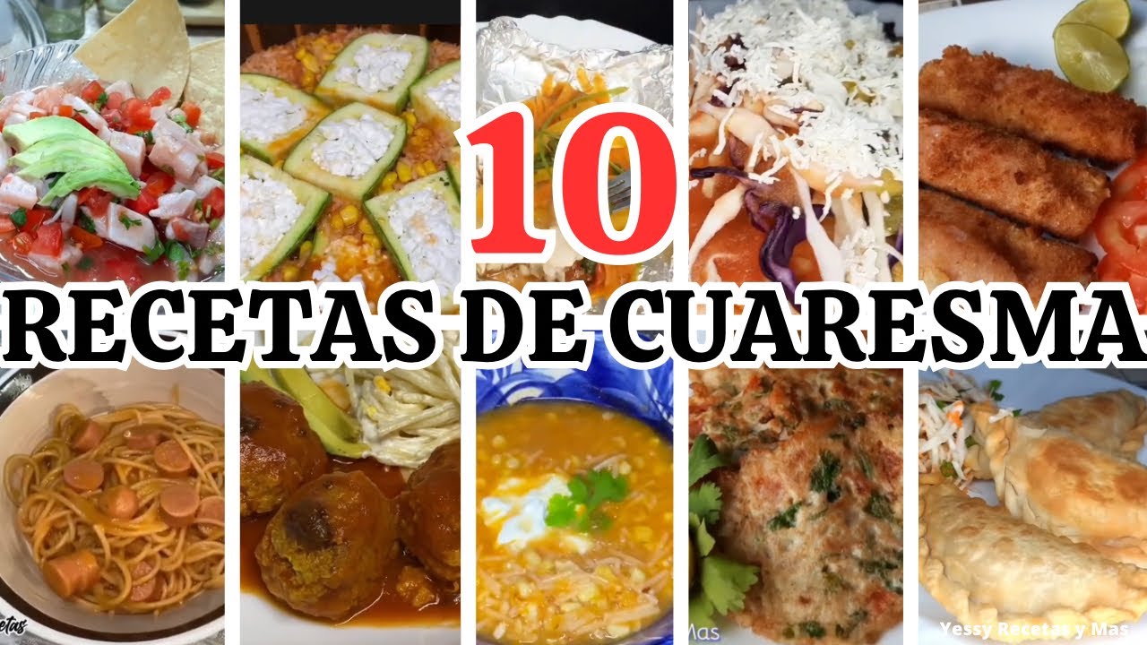 10 RECETAS DE CUARESMA| SIN CARNES ROJAS| MENU ECONÓMICO| #fyp #like #viral #recipe @YessyRecetas