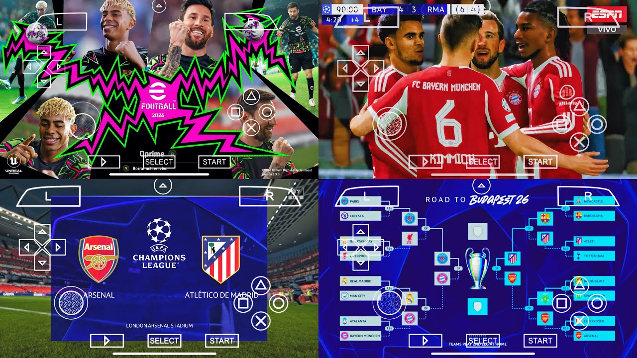 eFootball PES 2026 PARA PPSSPP (Android) OFFLINE NARRACI&Oacute;N EN ESPA&Ntilde;OL + INSTALACI&Oacute;N!