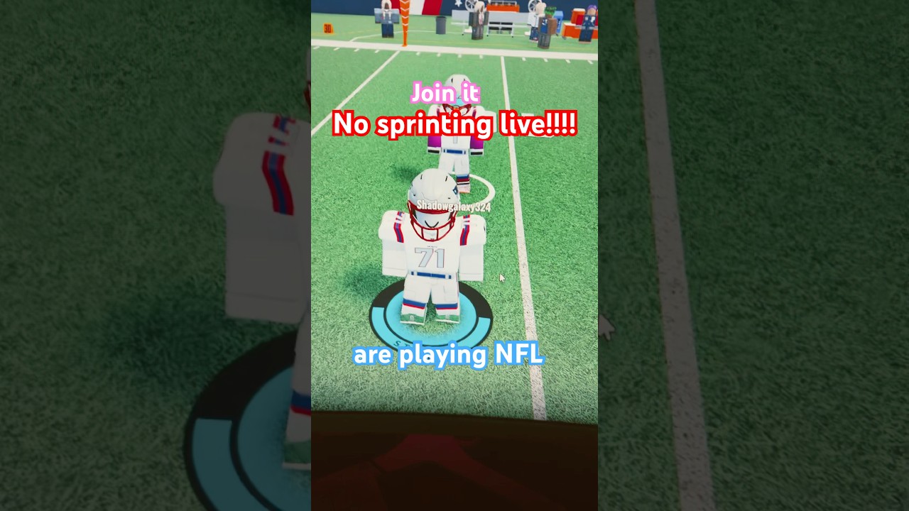 No sprinting nfl universe Roblox!!
