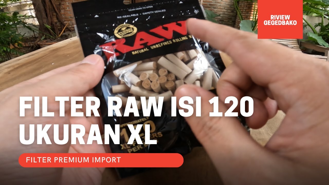 Riview Singkat GegeDbako : Filter XL RAW 120 Pcs