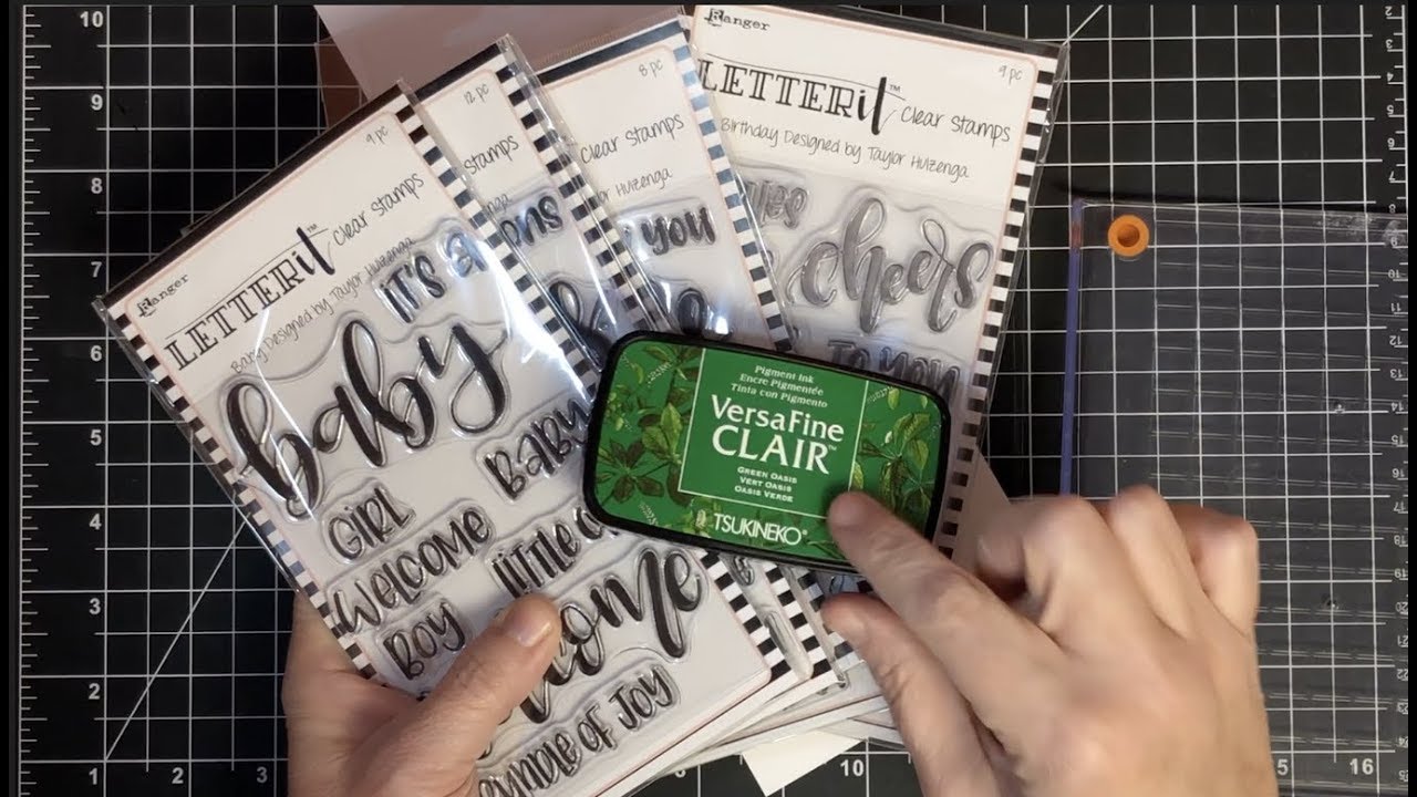 That's A Good Question Versafine Clair Inks Pigment on Silicone Stamps