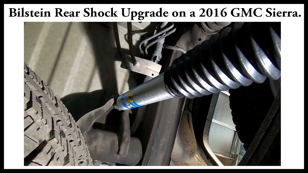 Bilstein 5100 Shock upgrade on a 2016 GMC Sierra / Silverado.