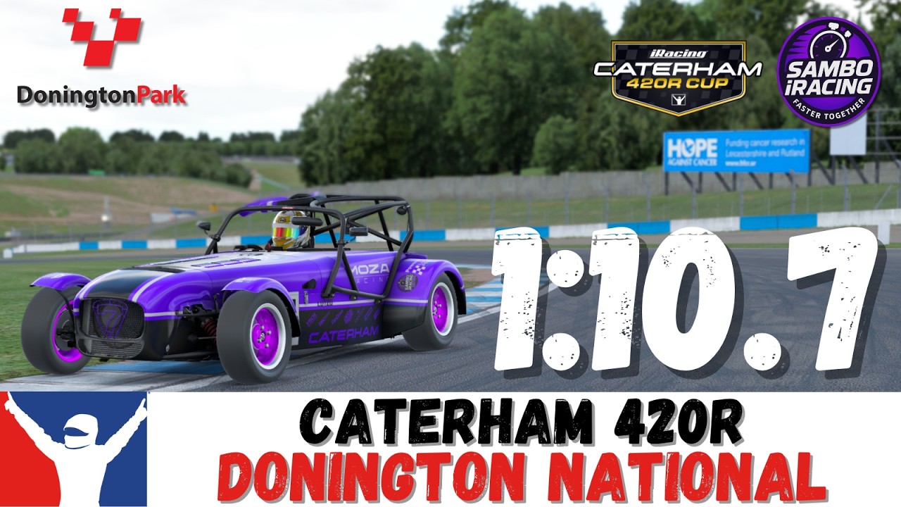 Гайд по iRacing: Caterham 420R на трассе Donington, 1:10.7 &mdash; полное руководство по Donington Nati...