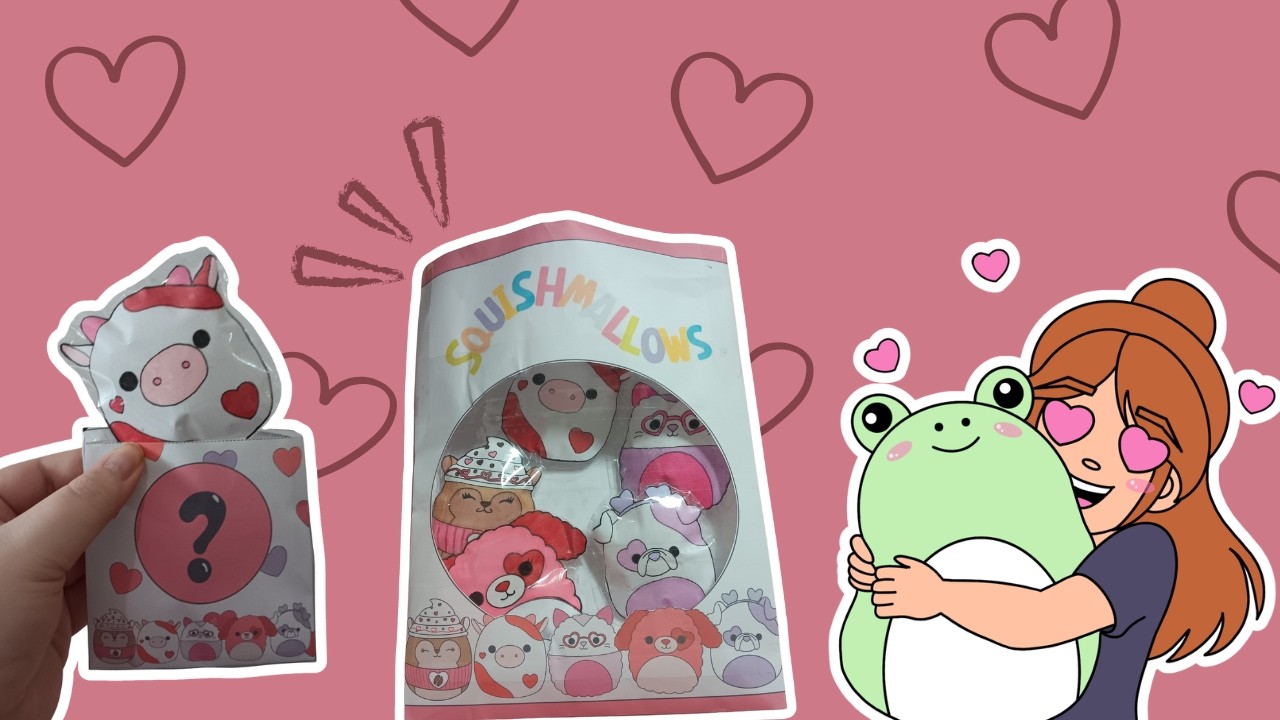 How to Make Squishmallow Paper Squishy Blind Bags | Valentine's Day Edition