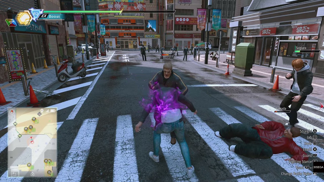 Lost Judgment: Sugiura gets yeeted