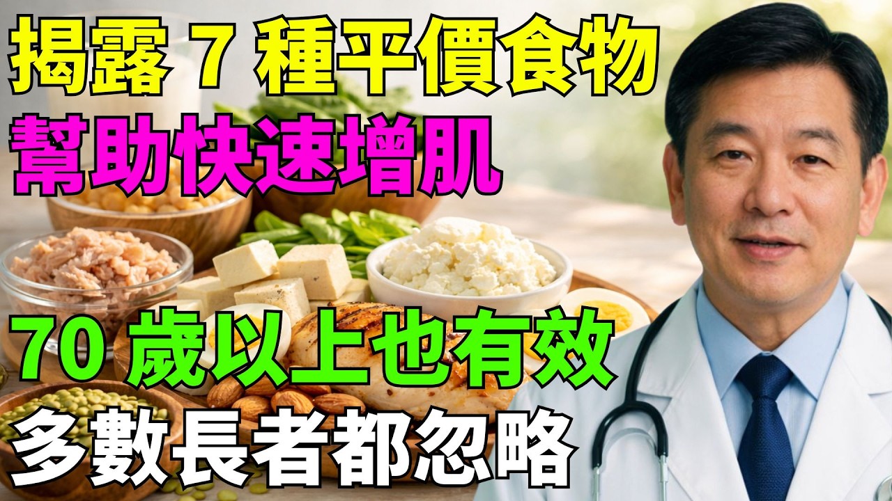 7 種便宜又常見的食物，幫助 70 歲以上長者更快增肌