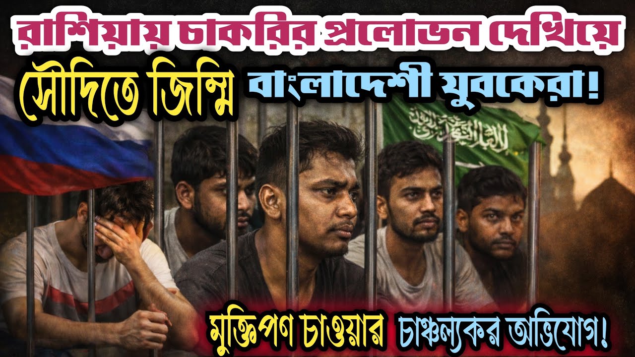 রাশিয়ায় চাকরির প্রলোভন দেখিয়ে সৌদি আরবে জিম্মি বাংলাদেশী যুবকেরা।।