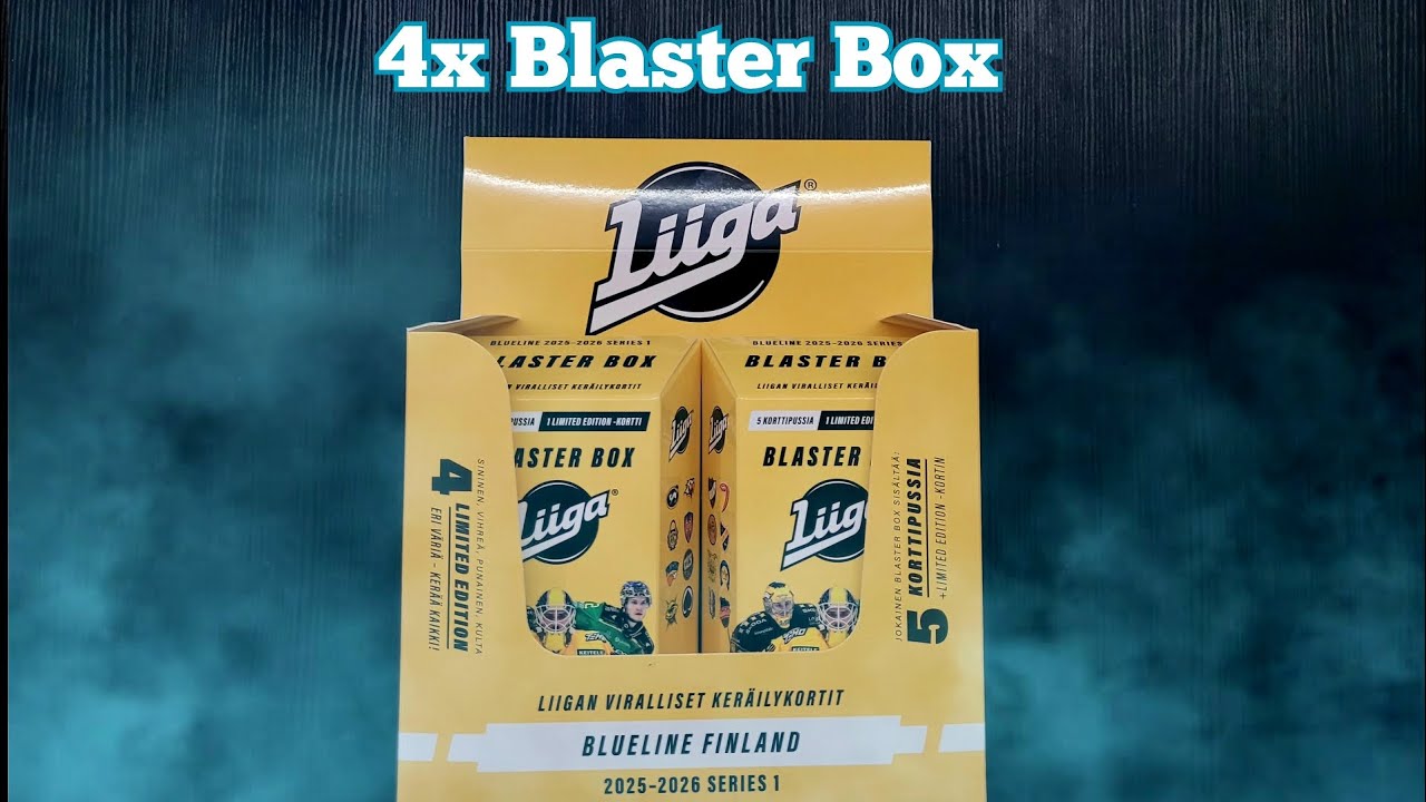 Limited Edition-jahti! | Liiga Blueline 25-26 Series 1 Blasterit