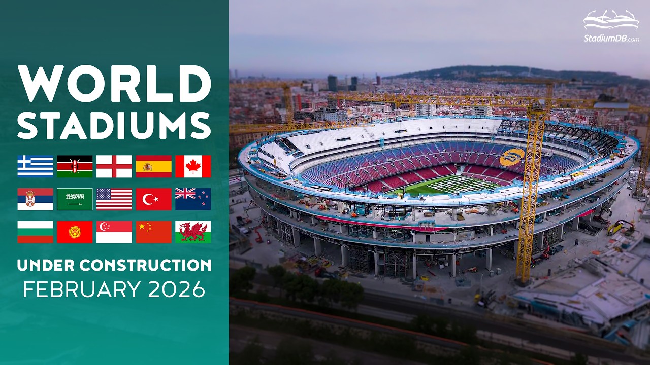 🌎STADION&Oacute;W W BUDOWIE (luty 2026)