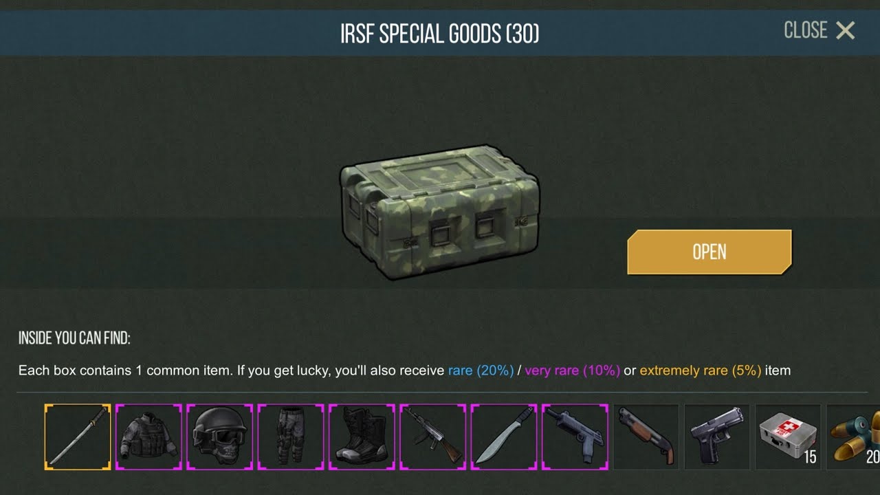 Prey day survival : OPEN 210 BOX IRSF SPECIAL GOODS ( 11 ACC Clan VXV-CowBoy-VN )