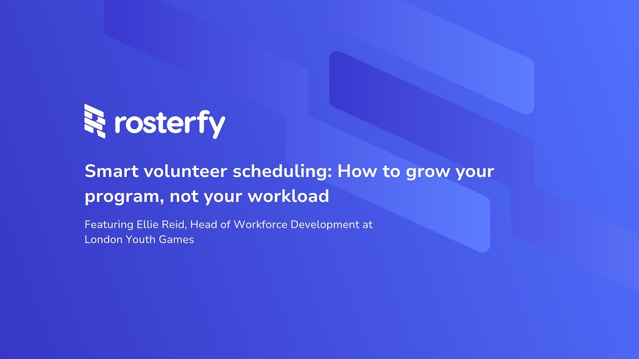 Smart volunteer scheduling: How to grow your program, not your workload