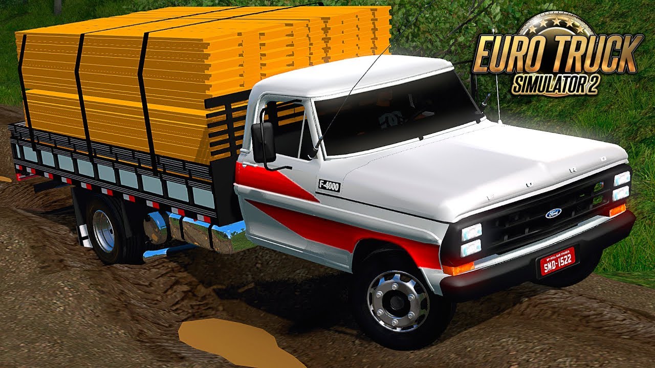 Caminhão Ford F-4000 Carregado de Madeira - Euro Truck 2