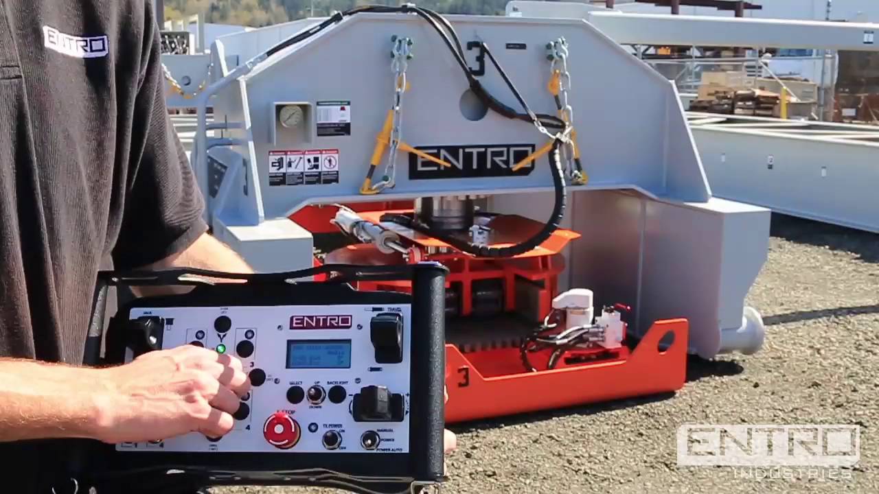 Pony-Sub Walking System by Entro Industries Mobilize Land-Based, Box-on-Box Drilling Rigs
