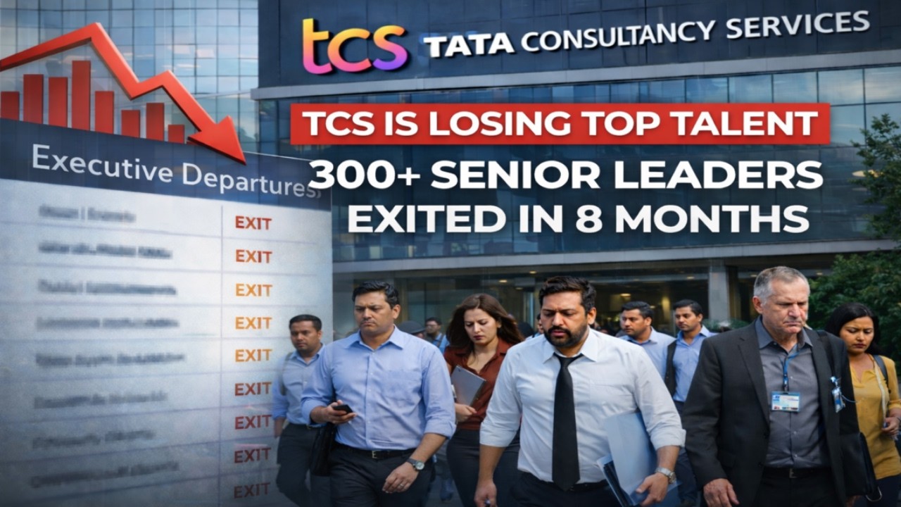 Why Employees Are Leaving TCS | 300+ Senior Executives Exit in Just 8 Months
