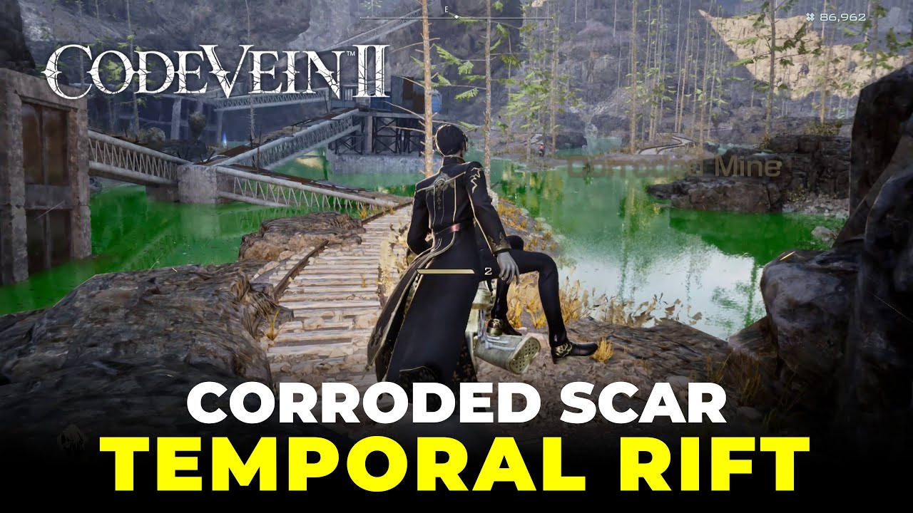 How to Reach Mine Site Northern Cave - Corroded Scar Temporal Rift Location | Code Vein II