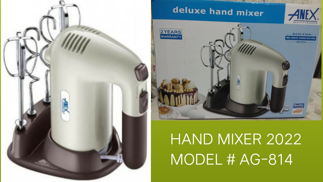 ANEX DELUXE HAND MIXER OR EGG BEATER UNBOXING MODEL # AG 814