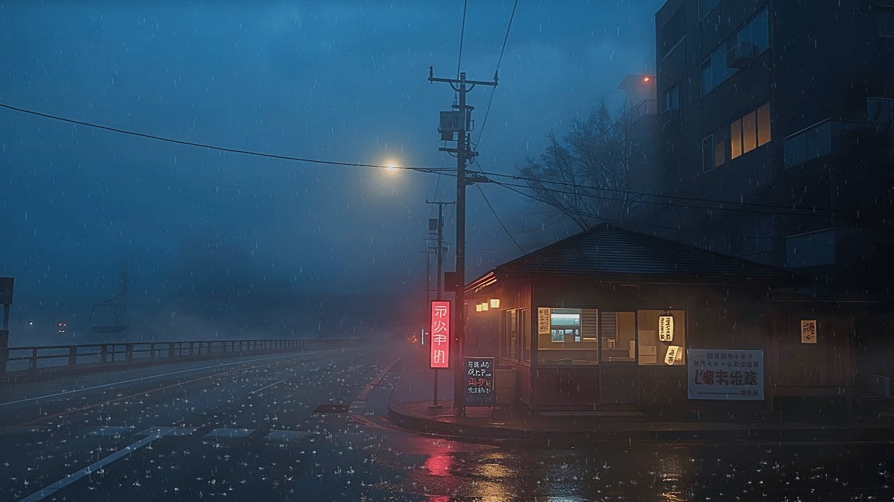 90s Nostalgia in a Rainy Tokyo Café 🌧️ Lofi for Study & Work