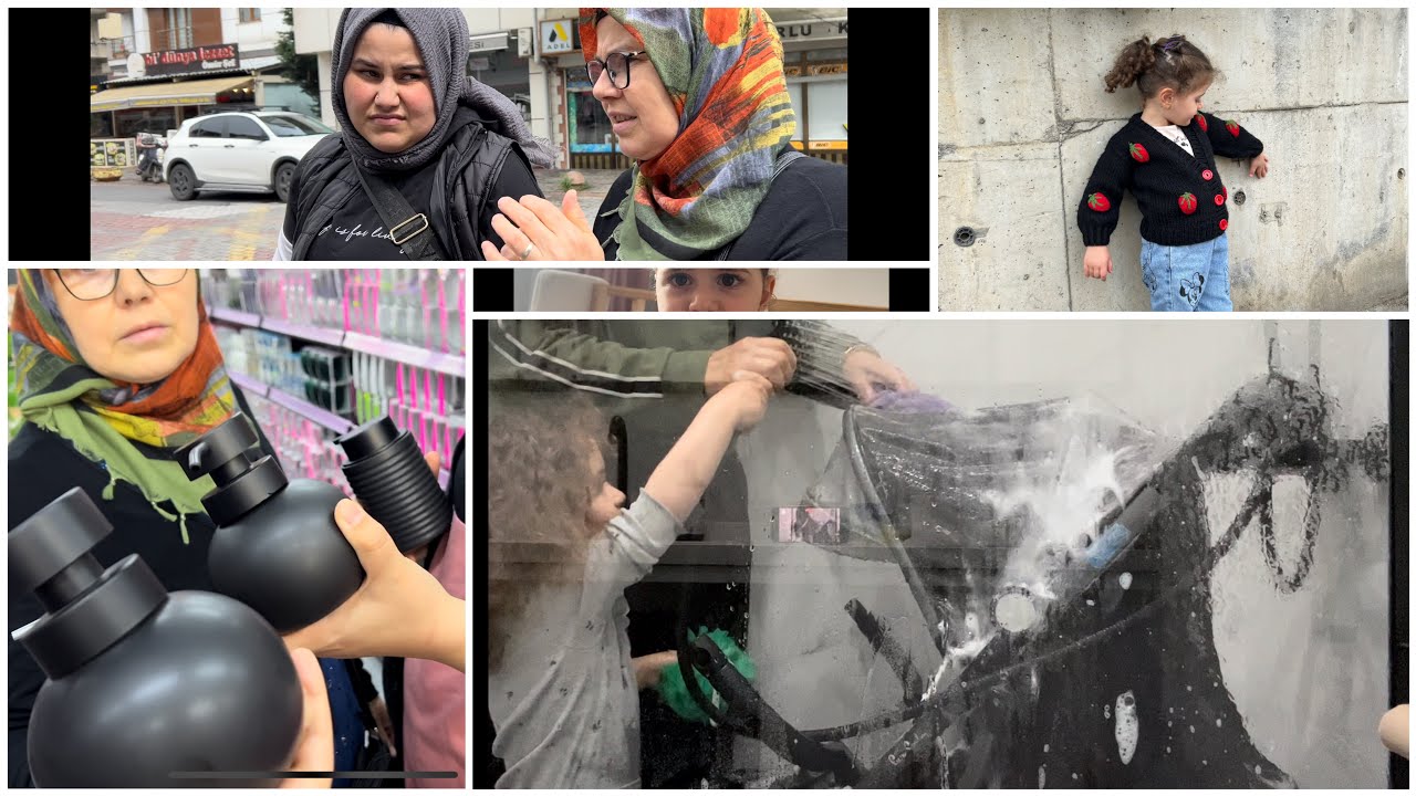 ABLAMIN YENİ EVİNE ALIŞVERİŞ | KIZIMLA BEBEK ARABASINI YIKADIK | KAYINVALİDEMİN SOFRASINDAYIM | VLOG