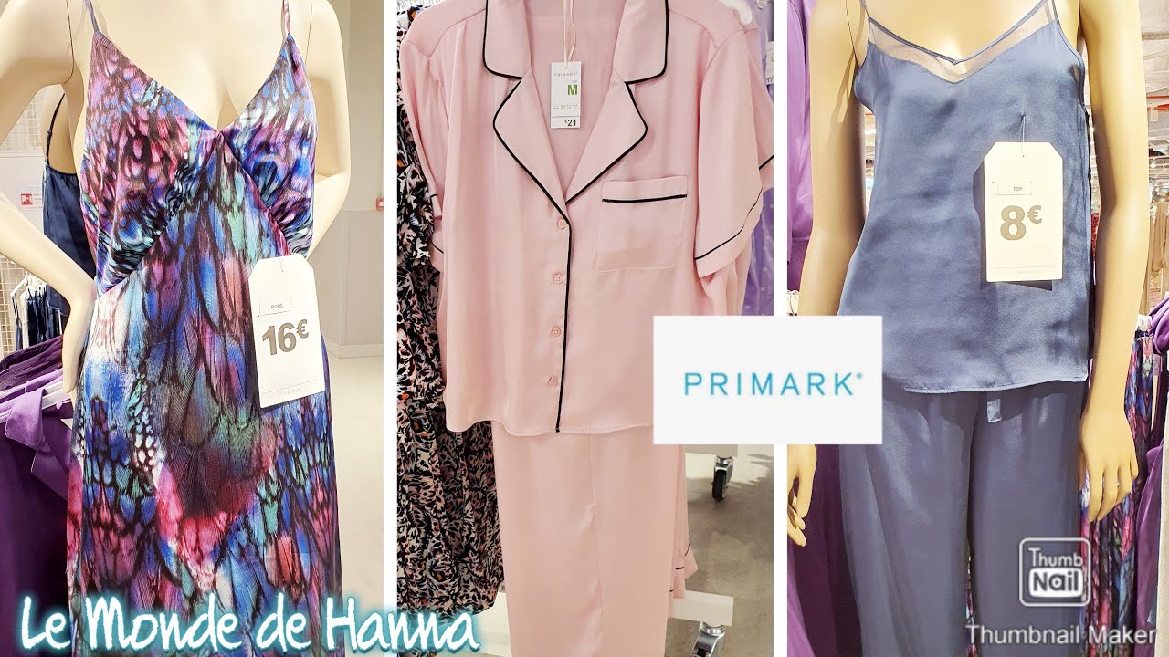 PRIMARK 10-10 PYJAMA LINGERIE FEMME 🚺