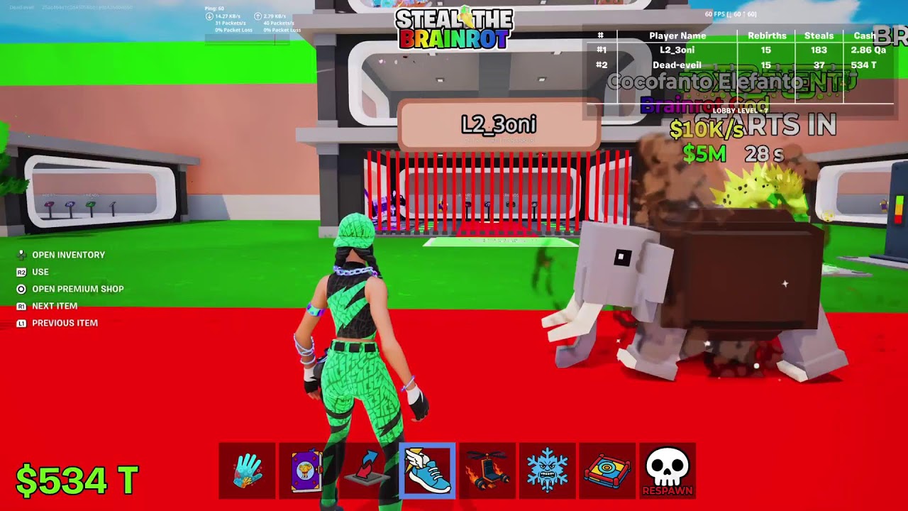 بث مباشر steal a brainrot
