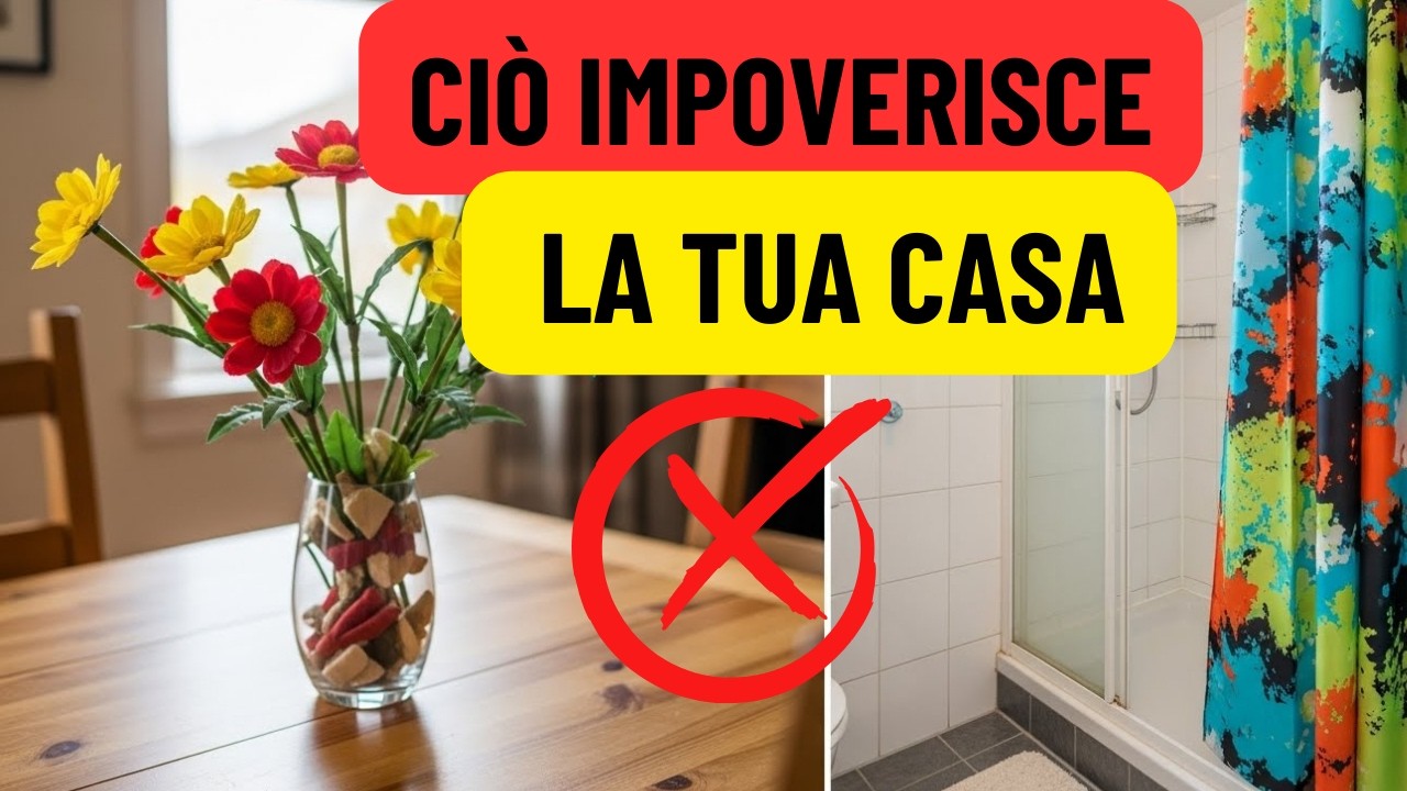 🚨 8 COSE CHE STANNO IMPOVERENDO LA TUA CASA (ELIMINALE SUBITO!)