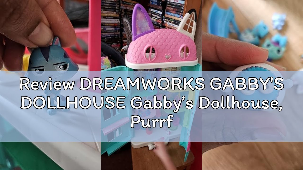Review DREAMWORKS GABBY'S DOLLHOUSE Gabby’s Dollhouse, Purrfect Dollhouse with 15 Pieces including T