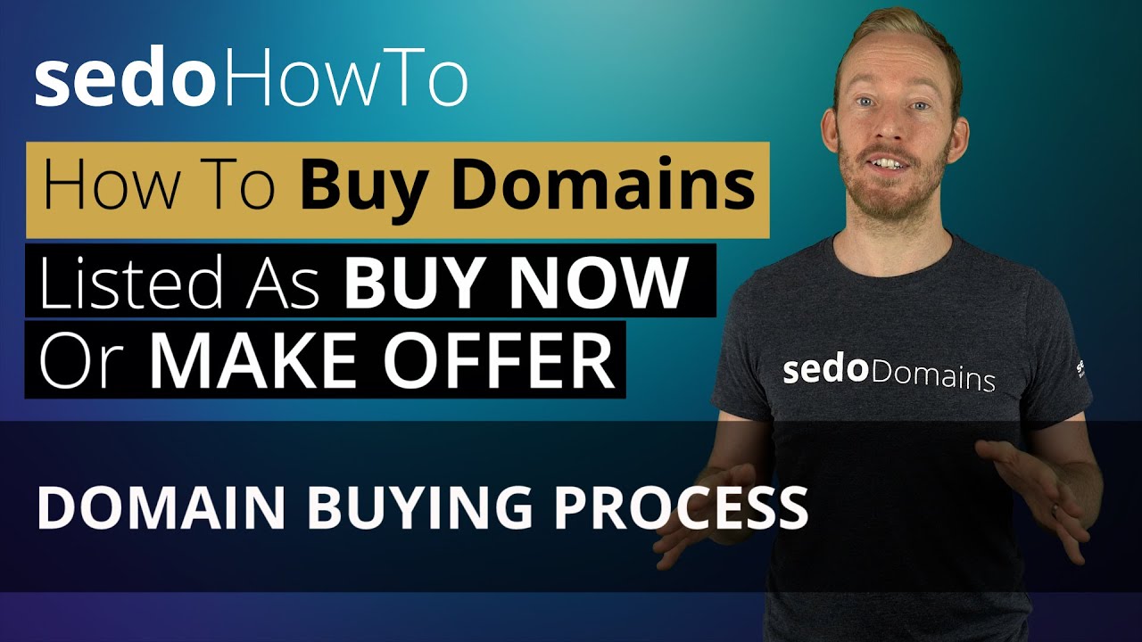 How to Buy A Domain Listed As Buy Now or Make Offer on Sedo