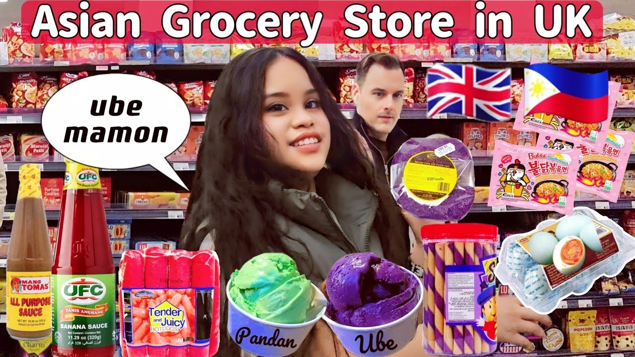 Asian Grocery Store in UK & Filipino Food Haul: British-Filipino Family Life in UK! #filipinofood