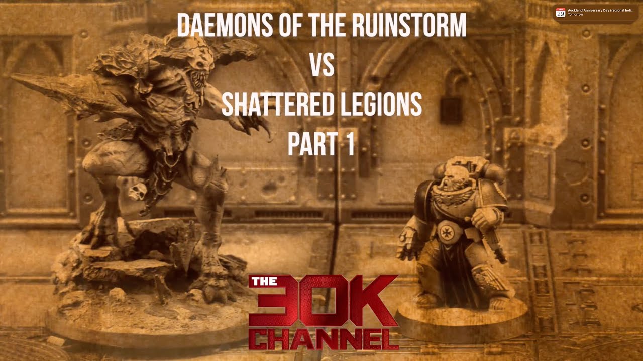 IMPERIAL FISTS VS DAEMONS - GAME 1 OF 2