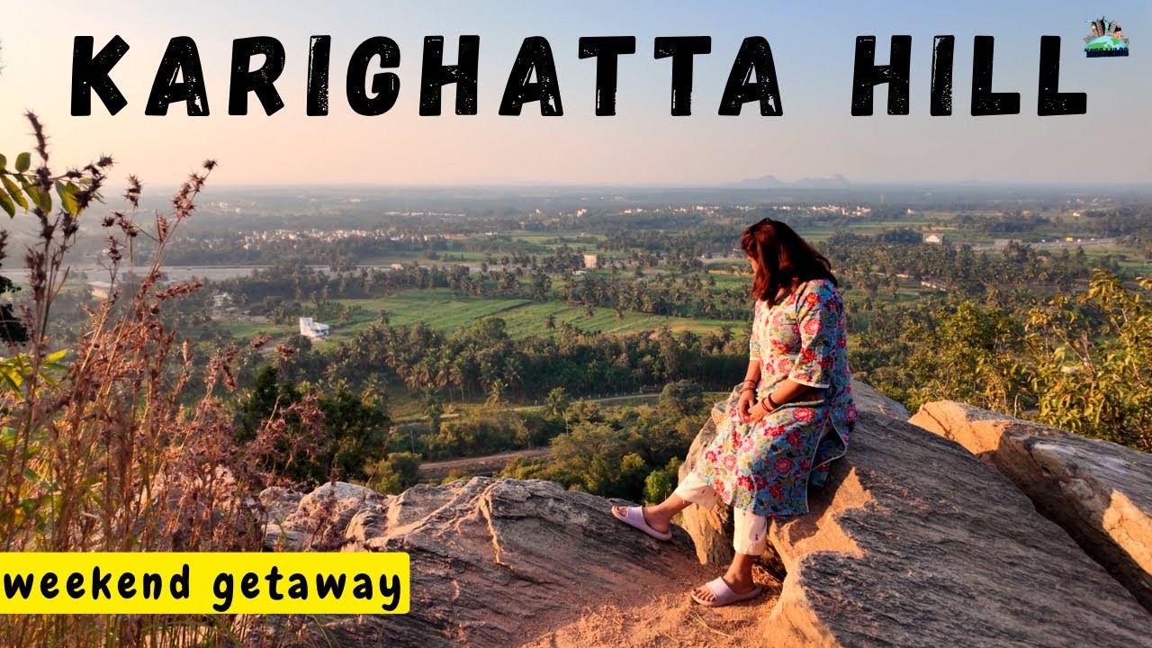 A day trip to Hill top Karighatta Temple|One day trip near Bengaluru|Karaj Vlog