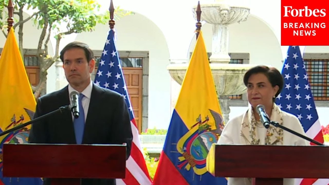 JUST IN: Secretary Of State Marco Rubio Holds Press Briefing Alongside Ecuadorian Foreign Minister