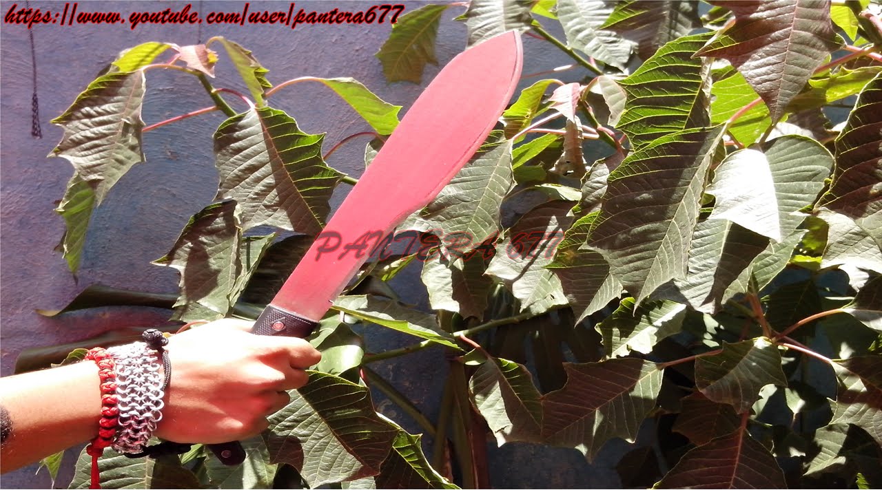 Modificaci&oacute;n sencilla de una hoja de machete, y afilado (sin destemplarlo)