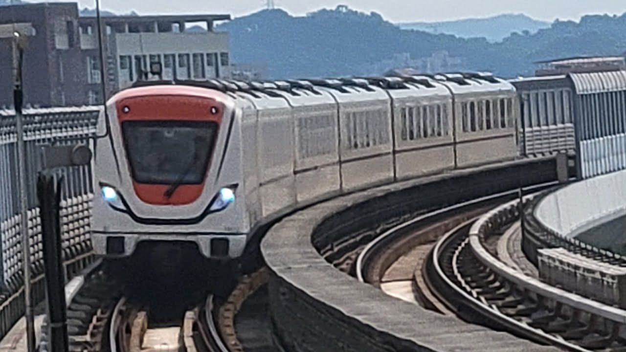 [從化區靚景] 廣州地鐵14號綫 B7型列車橙寶 14x053-054 神崗至馬瀝行車片段