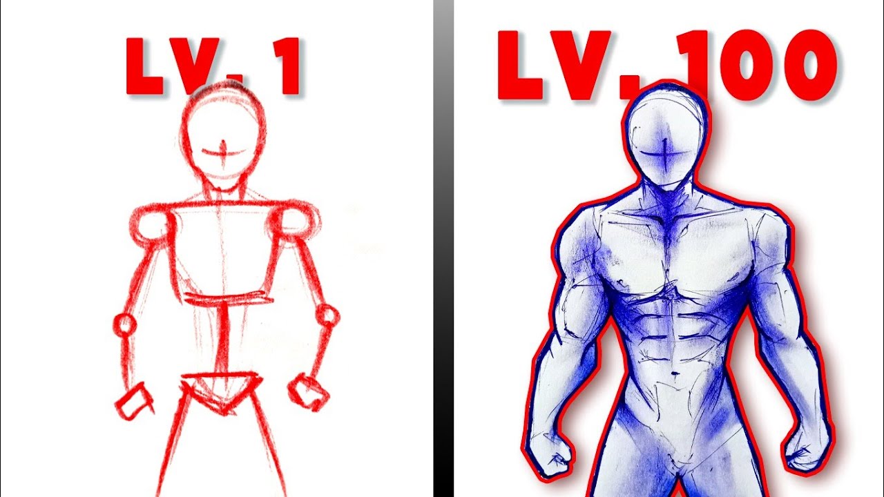 How I Draw anime characters Body easily like a PRO!